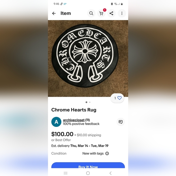 Chrome Heart Rug - Picture 3 of 3